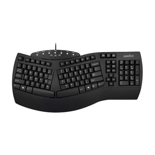 Perixx Periboard-512 Us, Ergonomische Usb-Tastatur, Schwarz
