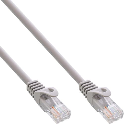 Inline® Patchkabel, U/Utp, Cat.5e, Grau, 10m, Awg26