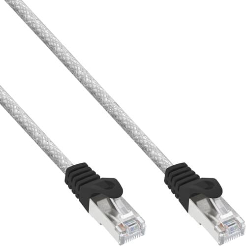 Inline® Patchkabel, Sf/Utp, Cat.5e, Transparent, 10m