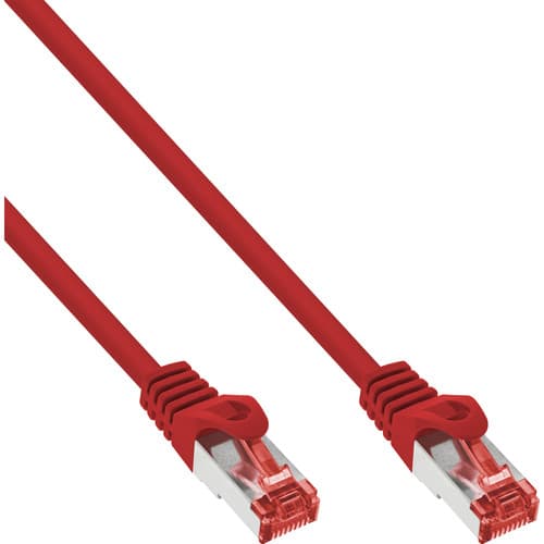 Inline® Patchkabel, S/Ftp (Pimf), Cat.6, 250mhz, Pvc, Cca, Rot, 7,5m