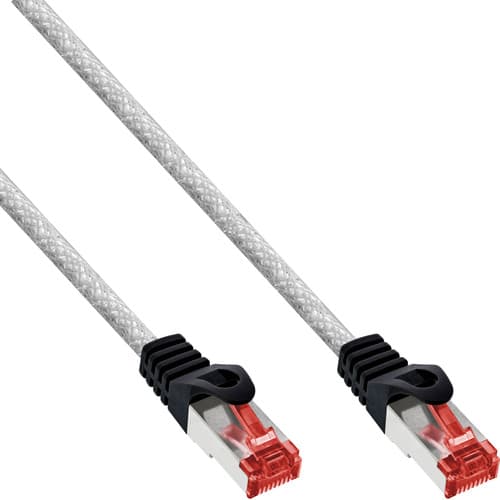 Inline® Patchkabel, S/Ftp (Pimf), Cat.6, 250mhz, Pvc, Kupfer, Transparent, 15m