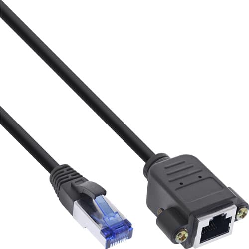 Inline® Patchkabel Verlängerung, S/Ftp (Pimf), Cat.6a, Halogenfrei, Kupfer, 3m