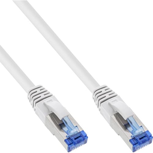 70er B-Pack Inline® Patchkabel, S/Ftp (Pimf), Cat.6a, Lszh, Cu, Weiß, 1m