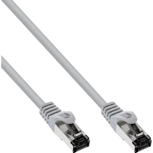 Inline® Patchkabel, S/Ftp (Pimf), Cat.8.1, 2000mhz, Halogenfrei, Grau, 15m