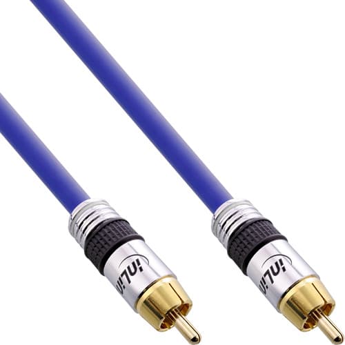Inline® Cinch Kabel Audio, Premium, 1x Cinch Stecker / Stecker, 15m