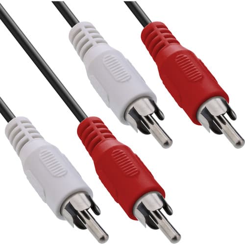 Inline® Cinch Kabel, 2x Cinch, Stecker / Stecker, 15m