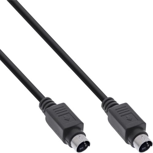 Inline® S-Vhs Kabel, 4pol Mini Din Stecker / Stecker, 2m