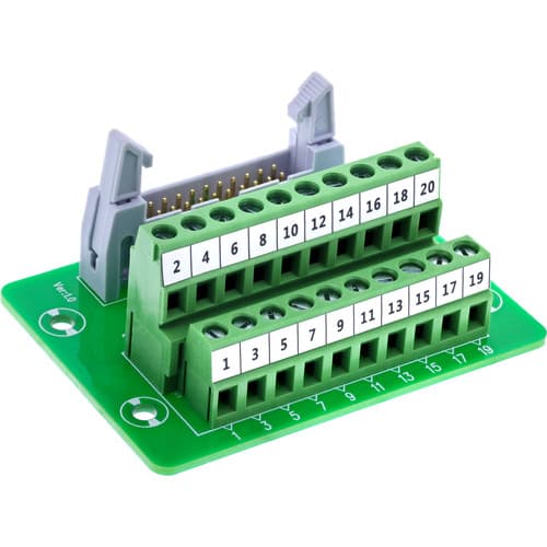Inline® Idc 20 Buchse An Terminalblock, 10pol, Auf Platine