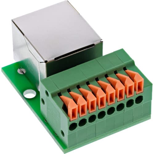 Inline® Rj45 Buchse An Push-In-Klemme, 8pol, Cat.5e
