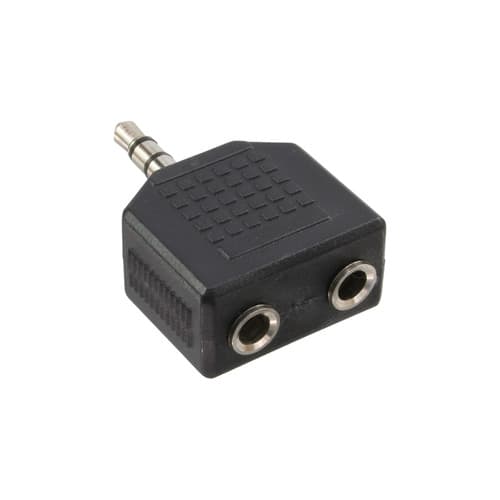 Inline® Audio Adapter, 3,5mm Klinke Stecker An 2x 3,5mm Klinke Buchse, Stereo