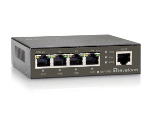 5-Port Gigabit Ethernet Poe+ Switch, (60w)