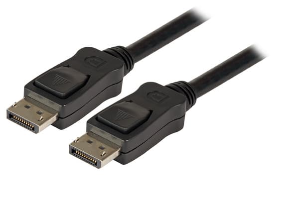 Displayport 1.2 Anschlusskabel, 4k60hz,Stecker-Stecker, 1m, Schwarz