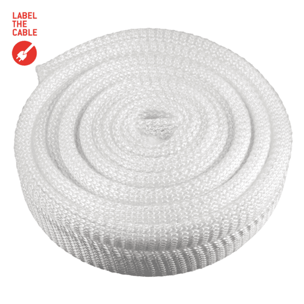 Ltc Cable Tube, Gewebekabelschlauch, Durchmesser 2.5 - 4 Cm 2m Weiß