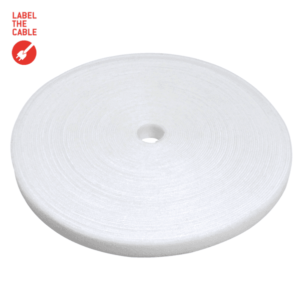 Ltc Roll Strap Doppelseitige Klettbandrolle, 25m Weiß