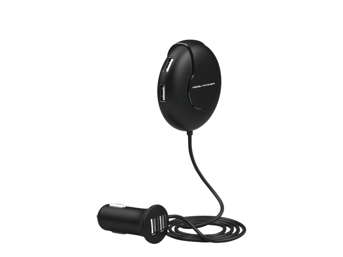 Realpower Kfz-Ladegerät Hub 6 2400ma 6xusb