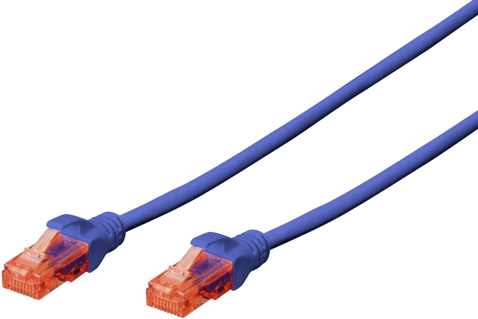 Digitus Patchkabel Cat6 U/Utp 2xrj45 2.0m Blau Hebelschutz Polybeutel