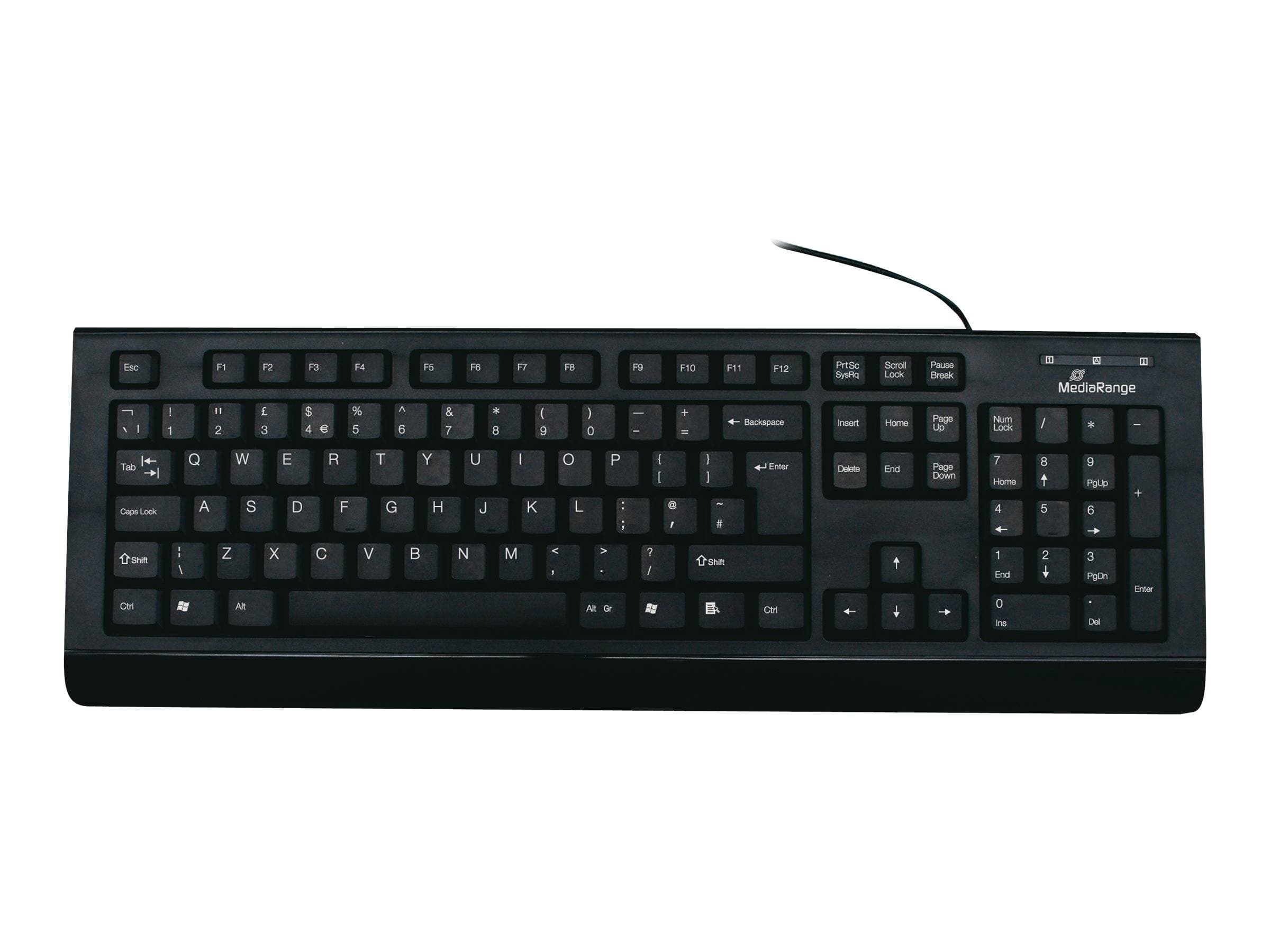 Mediarange Tastatur Kabelgebunden Qwerty (Uk) Schwarz