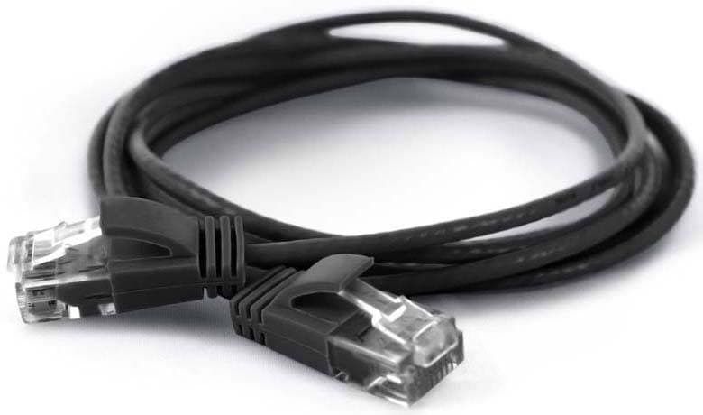 Wantec Patchkabel Utp Cat6a D=2,8mm 0,10m Schwar