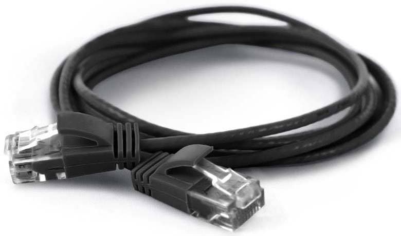 Wantec Patchkabel Utp Cat6a D=2,8mm 0,25m Schwar