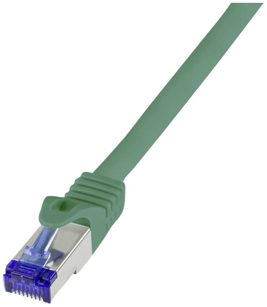Logilink Patchkabel Ultraflex, Cat.6a, S/Ftp, Grün, 0,5 M