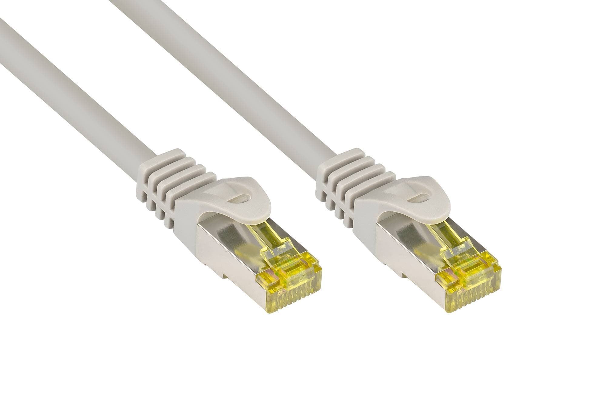 Good Connections Patchkabel M. Cat.7 Rohkabel Grau 0,15m