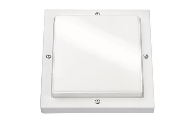 Sgl Led-Wandleuchte Bassi Weiss 611188 10w 580lm 3k Ik10 Ip65 M.Dae 240x240mm