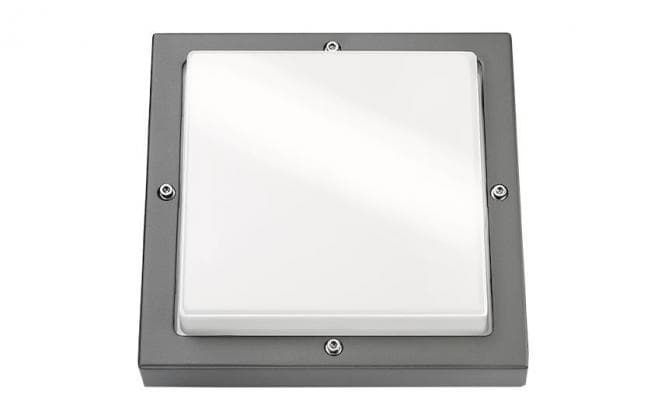Sgl Led-Wandleuchte Basso Grafit 623194 19w 1250lm 3000k Ik10 Ip65 308x308mm