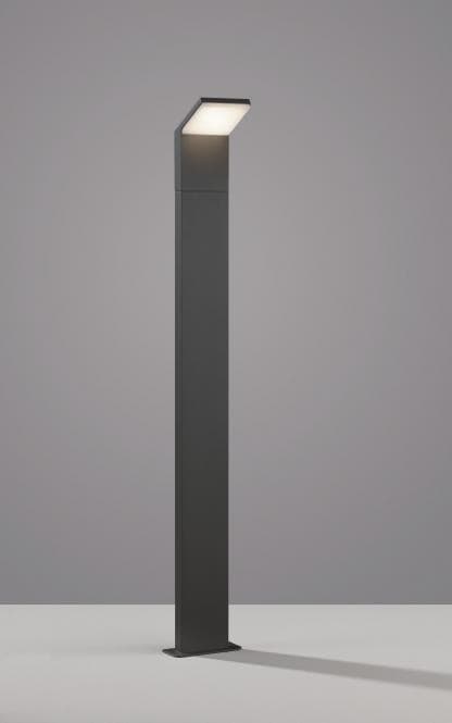 Trio Led-Pollerleuchte Pearl 421160142 9w 3000k 900lm Ip54 Anthrazit H=1000mm
