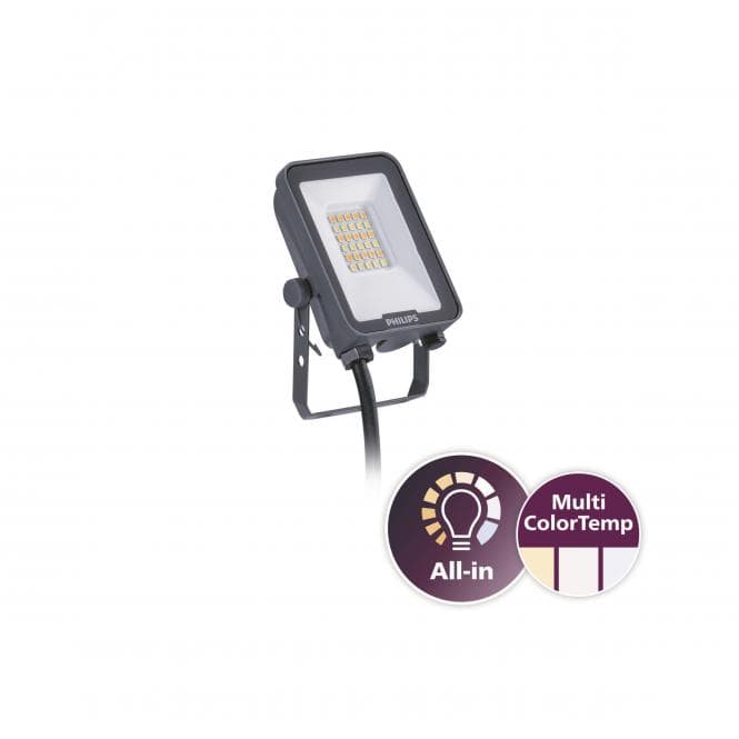 Phil Led-Strahler Ledinaire Ip65 Grau 20w 2400lm 3000/4000/6500k Symmetrisch