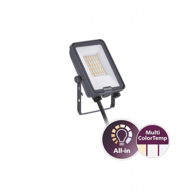 Phil Led-Strahler Ledinaire Ip65 Grau 30w 3600lm 3000/4000/6500k Symmetrisch